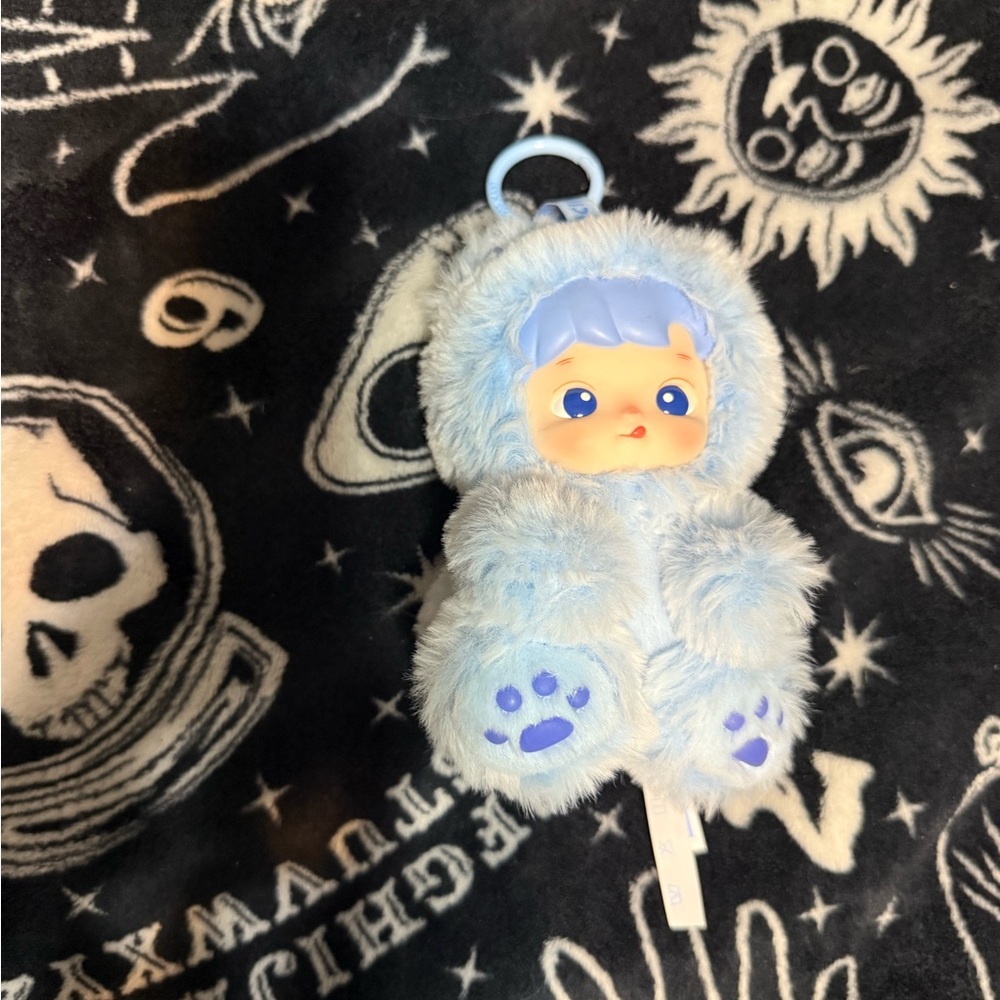 HACIPUPU BLINDBOX GUMMYBEAR Adorable Blue Plush Baby Keychain POPMART